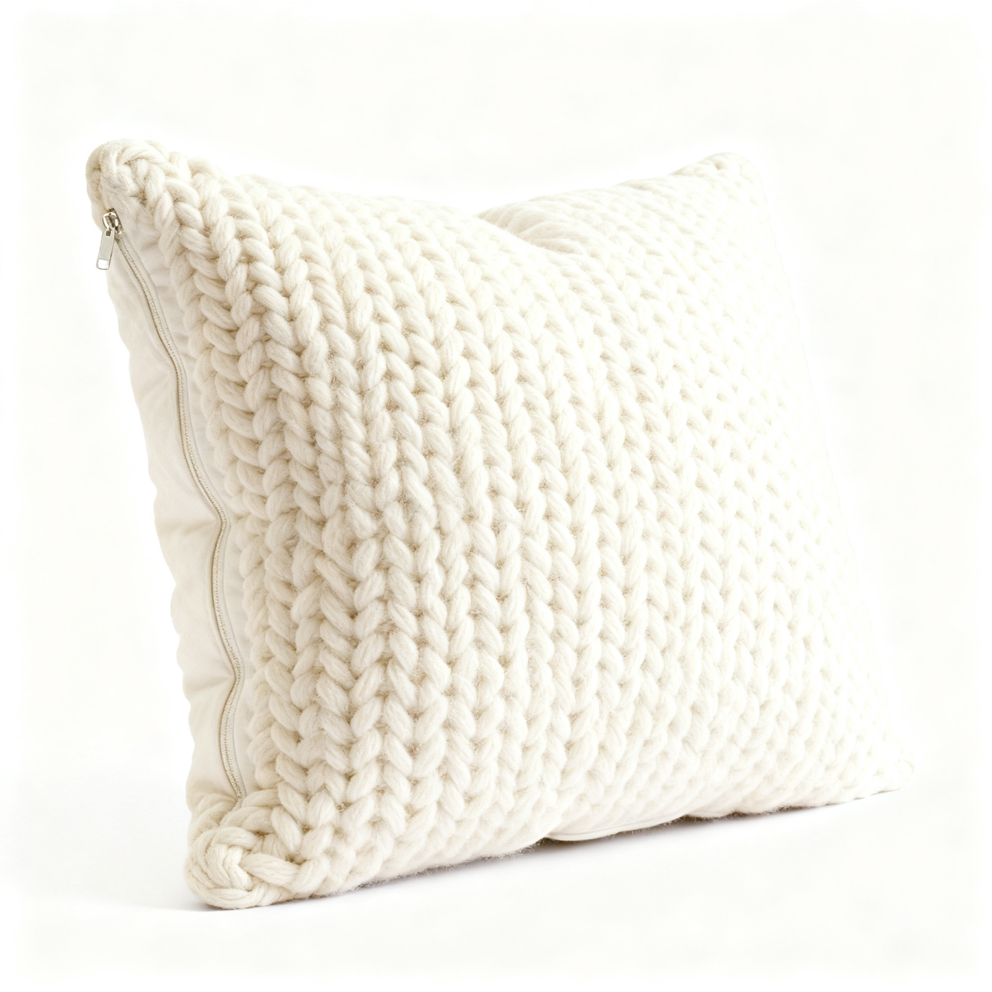 🧶 Soft Textures, Warm Moments — A Knitted Cushion Cover Made for Cozy Living Spaces