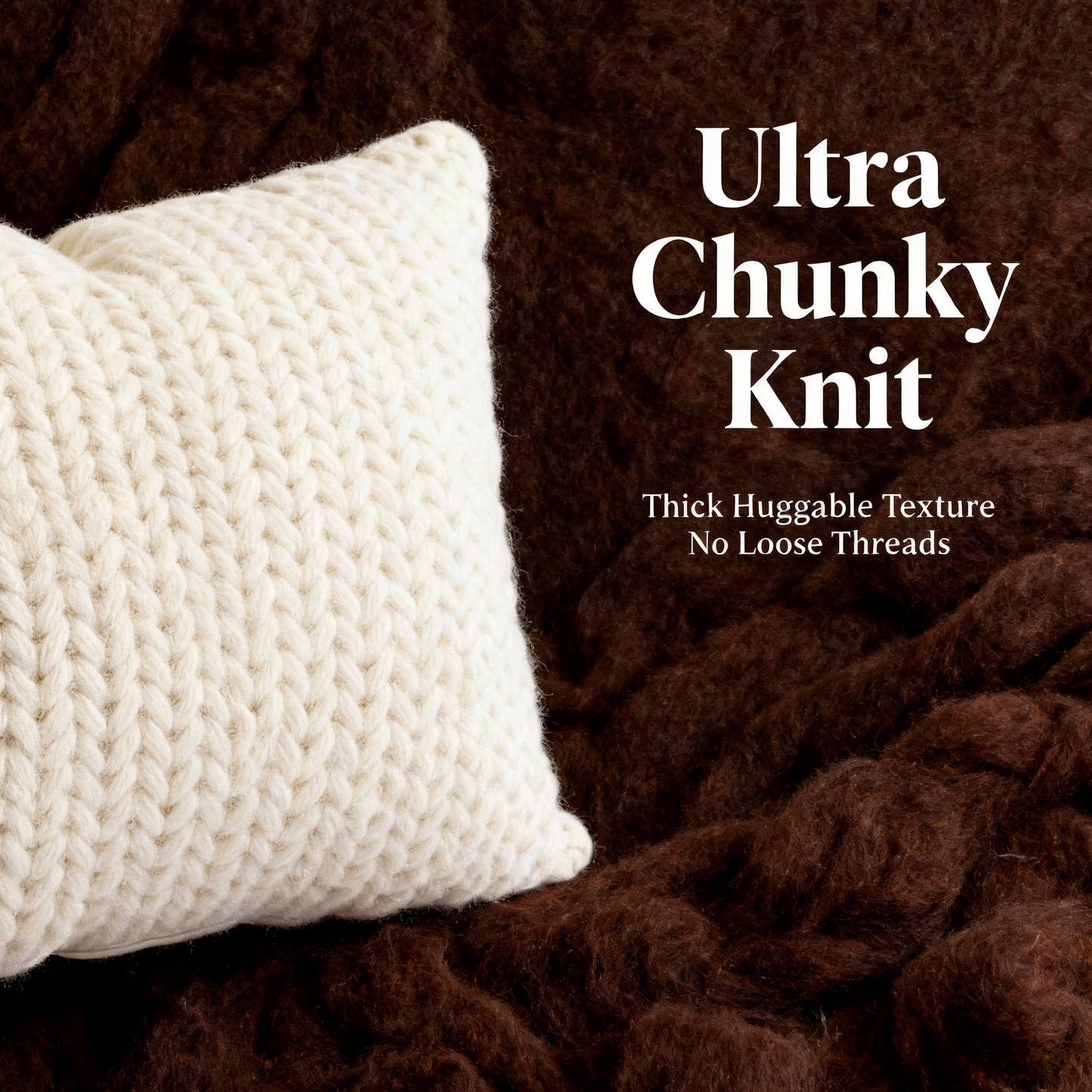 🧶 Soft Textures, Warm Moments — A Knitted Cushion Cover Made for Cozy Living Spaces