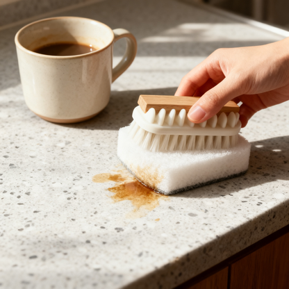🪥 The Last Laundry Brush You'll Ever Need — 2-in-1 Dual Side Scrubber with Natural Wood Handle & Soap Tray