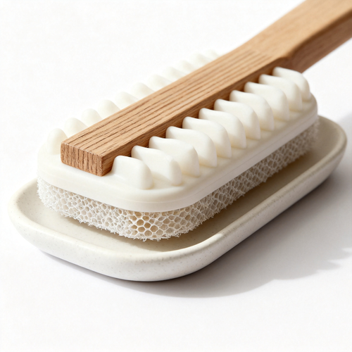 🪥 The Last Laundry Brush You'll Ever Need — 2-in-1 Dual Side Scrubber with Natural Wood Handle & Soap Tray