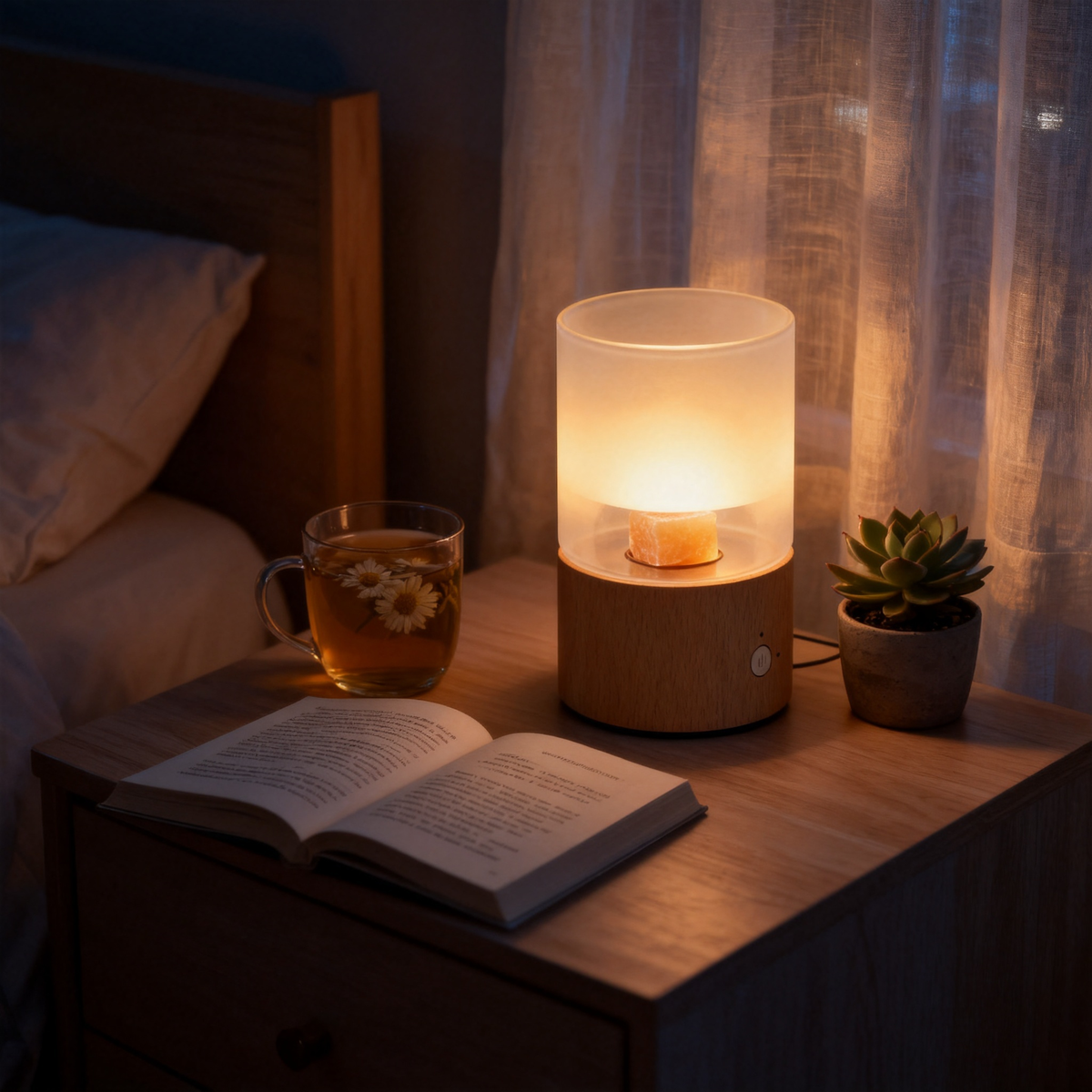 🕯️ Warm Light, Calm Mind — The Natural Salt Crystal Wax Warmer That Turns Any Room Into a Sanctuary
