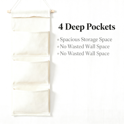 🧺 Turn Empty Walls Into Beautiful Storage — A Soft Fabric Organizer Designed for Calm and Clutter-Free Spaces