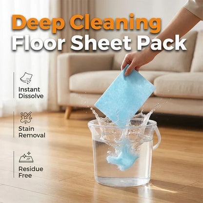 🧃Water-Soluble Floor Cleaning Sheets – Drop, Dissolve & Mop🔥