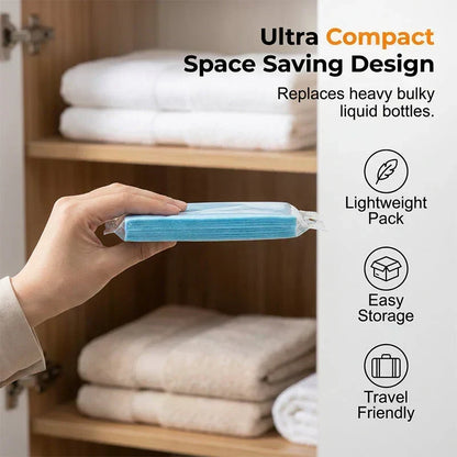 🧃Water-Soluble Floor Cleaning Sheets – Drop, Dissolve & Mop🔥